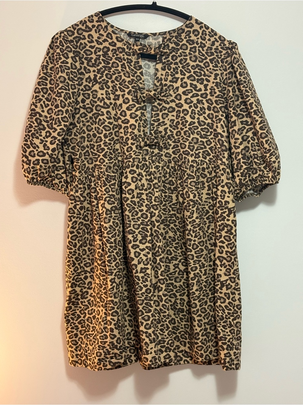 George Leopard Print Blouse - Tan & Black